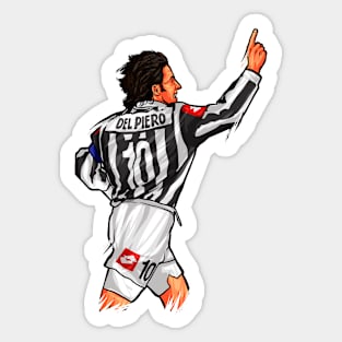 Del Piero Juve Legend Sticker